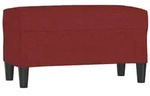 vidaXL Sitzbank Weinrot 70x35x41 cm Stoff