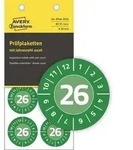 AVERY Zweckform Pr&uuml;fplaketten, 2026, NoPeel, gr&uuml;n, 30 mm