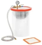 vidaXL Vakuumkammer Edelstahl 22,7 L