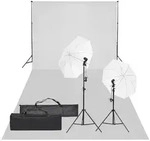 vidaXL Fotostudio-Set mit Beleuchtung und Hintergrund
