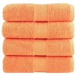 vidaXL Premium-Seift&uuml;cher SOLUND 4 Stk. Orange 30x30 cm 600 g/m2
