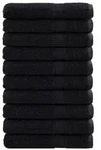 vidaXL Premium-Handt&uuml;cher SOLUND 10 Stk. Schwarz 100x200 cm 600 g/m2