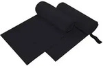 vidaXL Sporthandt&uuml;cher 2 pcs Schwarz 200 x 100 cm