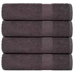 vidaXL Duscht&uuml;cher 4 Stk. Anthrazit 70x140 cm 360 g/m2 100% Baumwolle