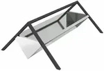 vidaXL Futtertr&ouml;ge f&uuml;r Nutztiere Silber 111 x 76 x 38 cm