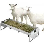 VEVOR Futtertrog Vieh, 114 x 49 x 28 cm, Futterraufe, robuste Heuraufe aus...