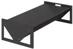 vidaXL Futtertr&ouml;ge f&uuml;r Nutztiere Schwarz 108 x 50 x 28 cm