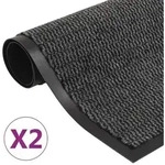 vidaXL Schmutzfangmatten 2Stk. Rechteckig Getuftet 120x180cm Anthrazit