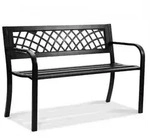 VEVOR Gartenbank Terrassenbank aus Metall, 1163 mm Parkbank Ruhebank 218 kg