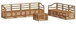 vidaXL Sofagarnituren 8 pcs Natur Massivholz Akazie
