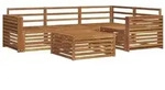 vidaXL Outdoor-Sofagarnitur 5 pcs Natur Massivholz Akazie