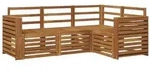 vidaXL Sofagarnituren 4 pcs Natur Massivholz Akazie