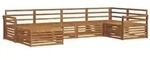 vidaXL Outdoor-Sofagarnitur 6 pcs Natur Massivholz Akazie