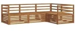 vidaXL Outdoor-Sofagarnitur 4 pcs Natur