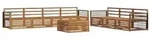 vidaXL Outdoor-Sofagarnitur 8 pcs Natur Massivholz Akazie