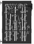 vidaXL Gartentor Schwarz 85 x 150 cm Pulverbeschichteter Stahl