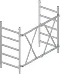 Klapprahmeneinheit H.1,5m f.Ger&uuml;st-LxB 1,8x1,35m G.21,3kg 5Sprossen Zarges