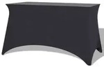 vidaXL Stretch-Tischhusse 2 Stk. 183 x 76 x 74 cm Anthrazit