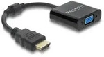 Delock Adapter HDMI Stecker zu VGA Buchse schwarz