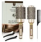 Rundb&uuml;rste Wildschweinborsten Haarf&ouml;hnen Volumen&Glanz 53&43mm