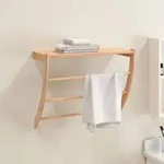 vidaXL Handtuchhalter 60x25,5x49 cm Massivholz Nussbaum
