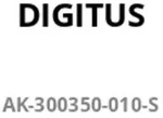 DIGITUS USB 4.0 Anschlusskabel Typ C-C Silikon St/St 1m sw