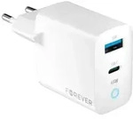 Wandladeger&auml;t in Wei&szlig; PD, QC, Schnellladeger&auml;t 1x USB Typ A, 1x USB Typ C 65W
