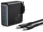 Joyroom JR-TCG05UK GaN-Schnellladeger&auml;t 140W 3x USB-C + USB-A mit USB-C/USB-C...