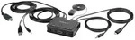 StarTech.com 2-Port Hybrid USB-C HDMI Cable KVM Switch, 4K 60Hz, Compact KVM with