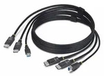 StarTech.com 6ft (1.8m) Dual-DisplayPort and USB 5Gbps KVM Cable - Tastatur- /