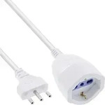 InLine&reg; Strom-Verl&auml;ngerung Schutzkontakt ITALIEN Stecker L / Buchse F, 10m Kabel