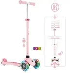 GLOBBER PRIMO PLUS LIGHTS pastellrosa, mit Leuchtrollen