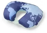 "2-in-1-Reisekissen Nackenh&ouml;rnchen, "World Map""