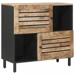 vidaXL Stauraumschr&auml;nke Braun 80 x 33,5 x 75 cm Massivholz Mango