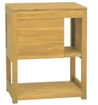 vidaXL Badschrank 60x40x75 cm Massivholz Teak