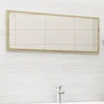 vidaXL Badspiegel Sonoma-Eiche 100x1,5x37 cm Holzwerkstoff