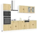 vidaXL 7-tlg. K&uuml;chenschrank-Set Porto Sonoma-Eiche Holzwerkstoff