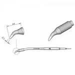 JBC L&ouml;tspitze Serie C130, Rundform, C130403/&Oslash; 1,2 mm, gebogen