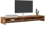vidaXL Monitorst&auml;nder Altholz-Optik 100x24x13 cm Holzwerkstoff