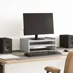 vidaXL Monitorst&auml;nder Grau Sonoma 42x24x16 cm Holzwerkstoff