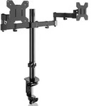 Monitor Halterung 2 Monitore 13-27 Zoll VESA H&ouml;henverstellbar Neigbar