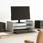 vidaXL Monitorst&auml;nder Betongrau 50x27x20 cm Holzwerkstoff