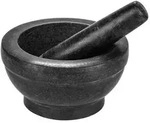 Intirilife M&ouml;rser mit St&ouml;&szlig;el aus Naturstein Granit - 16cm Durchmesser - Zum