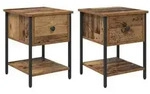 vidaXL Nachttisch 2 pcs Altholz 34 x 35,5 x 45 cm Holzwerkstoff