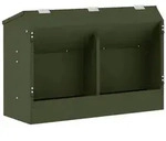 vidaXL Kaninchenf&uuml;tterer Olive Gr&uuml;n 64,5 x 25,5 x 45,5 cm