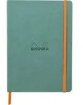 Rhodia Notizbuch A5 Softcover, 80 Bl elfenbein 90g, liniert, Wassergr&uuml;n 117377C