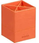 Rhodia Rhodiarama Stiftek&ouml;cher aus Kunstleder, 8x8x11cm - Tangerine 318914C