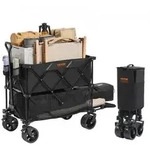 VEVOR Bollerwagen 1320 x 565 x 1065 mm Kinderwagen aus 600D Oxford-Stoff mit