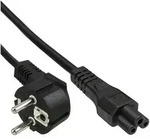 35er B-Pack InLine&reg; Netzkabel f&uuml;r Noteb., Schutzk. gew. / 3pol Kuppl. schwarz...