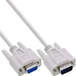 15er B-Pack InLine&reg; Serielle Verl&auml;ngerung, 9pol ST/BU, vergossen, 10m Kabel und